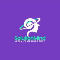 simple logo of the brain or healthy mind vector