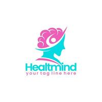 simple logo of the brain or healthy mind vector