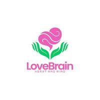 simple logo of the brain or healthy mind vector