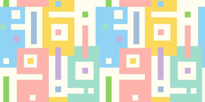 Vector seamless abstract geometric pattern in retro style. Geometric pattern in vintage style.