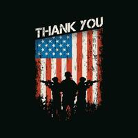 USA Flag Veterans Vector T Shirt Design