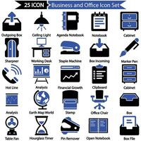 Business and Office Icon Set vector