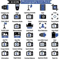 paquete de iconos de fotografía vector