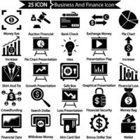 icono de negocios y finanzas vector