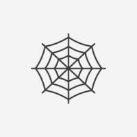 Spiderweb icon vector. Cobweb symbol. vector