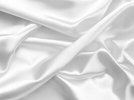 close up white smooth satin background photo