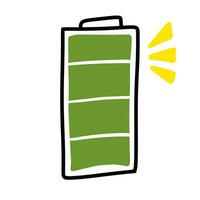 battery energy icon, outline style photo