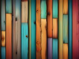 close up colored wood texture background photo