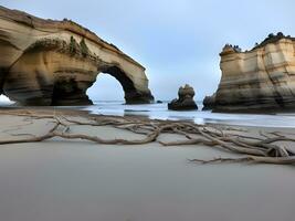 beautiful view of the sea coast photo