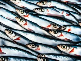 close up shot of mackerel fish photo