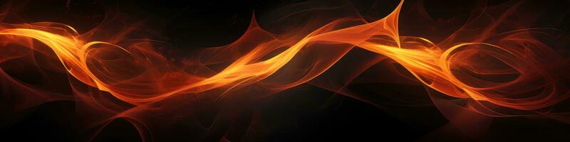 Bright orange red flaming fire. Generative AI photo