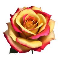 rose flower on white background photo