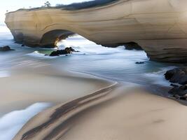 beautiful view of the sea coast photo