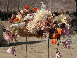 dry flower bouquet beautiful photo