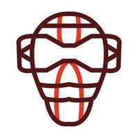 máscara vector grueso línea dos color íconos para personal y comercial usar.