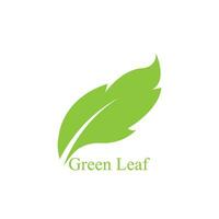 Logos of green leaf ecology nature element vector