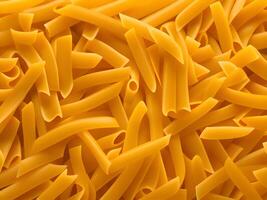 raw uncooked italian pasta background. photo