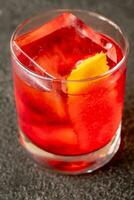 Glass of Negroni photo