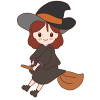 Halloween cartoons wear festival clothes png