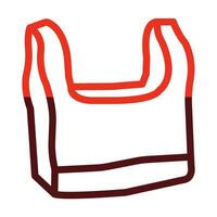 Bag Vector Thick Line Two Color Icons For Personal And Commercial Use.