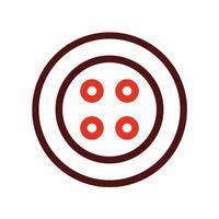 Button Vector Thick Line Two Color Icons For Personal And Commercial Use.