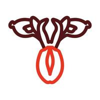 Iris Vector Thick Line Two Color Icons For Personal And Commercial Use.