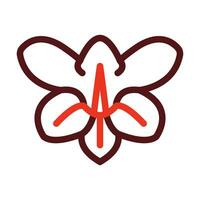 Freesia Vector Thick Line Two Color Icons For Personal And Commercial Use.
