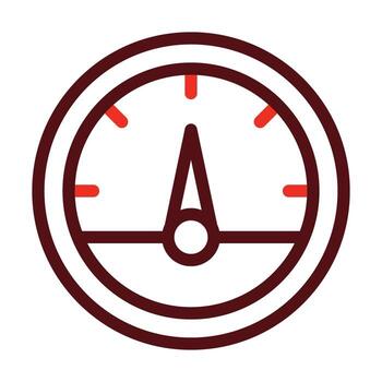 Temperature Indicator Vector Thick Line Two Color Icons For Personal And Commercial Use.