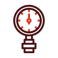 Manometer Vector Thick Line Two Color Icons For Personal And Commercial Use.