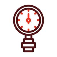 Manometer Vector Thick Line Two Color Icons For Personal And Commercial Use.