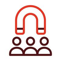 Influencing Skills Vector Thick Line Two Color Icons For Personal And Commercial Use.