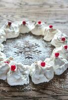 Meringue Christmas wreath photo