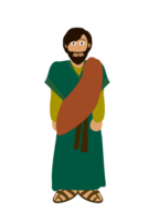 dessin animé Bible personnage - apôtre James plus âgée png