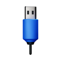 USB Port câble ai génératif png