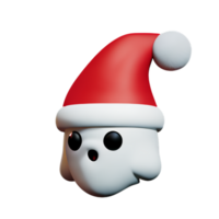 spöke santa tecknad serie ai generativ png