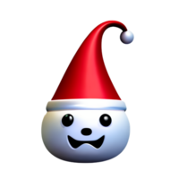 Ghost Santa Cartoon AI Generative png