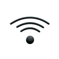 inalámbrico señal Wifi ai generativo png