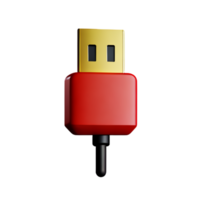 USB Port câble ai génératif png