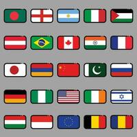 Flags icon vector