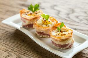 Bacon egg cups photo