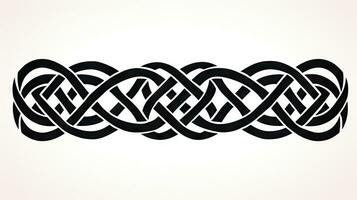 Celtic knot isolated on a white background. Vector illustration. photo