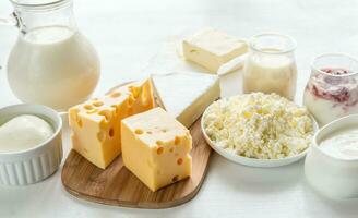 Assortment of dairy products photo