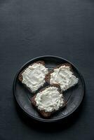 Sandwiches with cream cheese photo