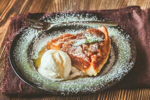 Portion of tarte Tatin photo