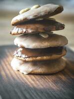 Gingerbread cookies closeup photo