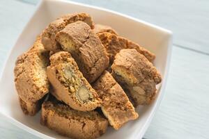 Cantuccini with almonds photo