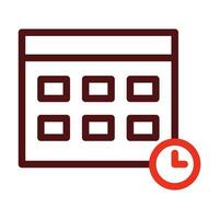Event Management Vector Thick Line Two Color Icons For Personal And Commercial Use.