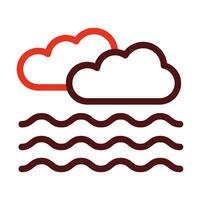 Foggy Vector Thick Line Two Color Icons For Personal And Commercial Use.