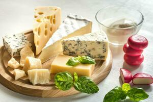 Various types of cheese photo