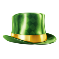 st patrick s journée de fête irlandais chapeau 3d le rendu ai génératif png